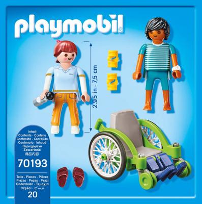 PLAYMOBIL City Life   Patiënt in rolstoel (70193)