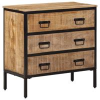 Dressoir 70x35x70 cm massief ruw mangohout