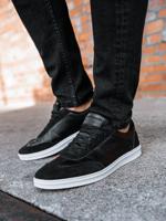 Hoge heren sportschoenen T373 - zwart, maat 41