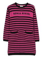 SONIA RYKIEL ENFANT robe rayée à manches longues - Rose