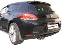 InoxCar uitlaat passend voor Volkswagen Scirocco 2.0 TFSi (200pk) 2008- 2x80mm Racing IXWSCI03RA - thumbnail