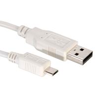 VALUE USB 2.0 Kabel, USB A Male - Micro USB B Male, wit, 3 m - thumbnail