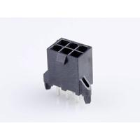 Molex 462070006 Male header, inbouw (standaard) Totaal aantal polen: 6 Rastermaat: 4.20 mm Inhoud: 1 stuk(s) Tray - thumbnail