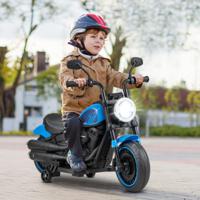 6V Elektrische Motorfiets voor Kinderen Werkt op Batterijen Zijwieltjes LED-Koplampen Banden met Schroefdraad Langzame Start - thumbnail