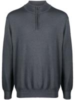 Paul & Shark pull zippé à patch logo - Gris