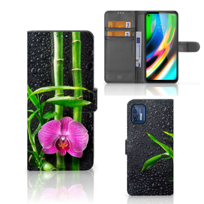 Motorola Moto G9 Plus Hoesje Orchidee