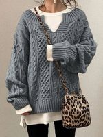 Casual V Neck Sweater