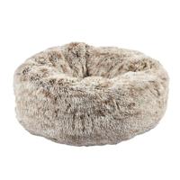 Bobby Poilu Hondenkussen van pluche, antislip, voor honden en katten, groot formaat, afneembaar en machinewasbaar, beige, 100 x 100 x 25 cm