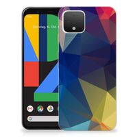 Google Pixel 4 TPU Hoesje Polygon Dark - thumbnail