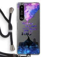 Stars quote: Sony Xperia 1 III Transparant Hoesje met koord - thumbnail