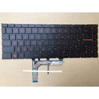 Notebook keyboard for MSI GS65 GF63 GS65VR with red backlit - thumbnail