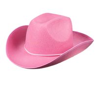 Hoed vilt Cowboy roze