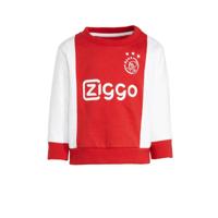 Ajax Ajax baby sweater met logo wit/rood