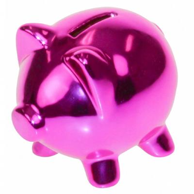 United Entertainment spaarvarken 11 x 8,5 cm keramiek fuchsia United Entertainment spaarvarken 11 x 8,5 cm keramiek fuchsia