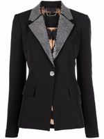 Philipp Plein blazer Cady à ornements en cristal - Noir - thumbnail