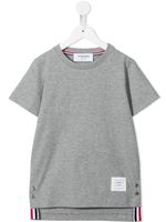 Thom Browne Kids t-shirt en jersey à manches courtes - Gris - thumbnail