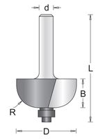 Hikoki Accessoires 6 Mm Holprofielfrees Met Onderlager 22.2X52X6.3 - 754017