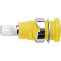 Schützinger SEB 6452 Ni / GE Veiligheids-labconnector, female Bus, inbouw verticaal Stift-Ø: 4 mm Geel 1 stuk(s)