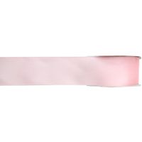 1x Roze satijnlint rollen 1,5 cm x 25 meter cadeaulint verpakkingsmateriaal