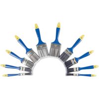 Verfkwasten set plat B 12 - 63 mm 10 stuks - Verfkwasten