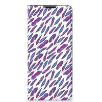 Motorola Moto G51 5G Hoesje met Magneet Feathers Color - thumbnail