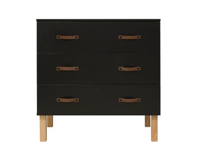 Bopita Commode 'Floris' kleur mat zwart / naturel