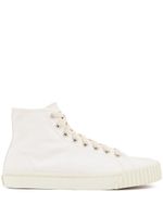 Maison Margiela baskets montantes Tabi - Blanc