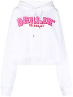 DSQUARED2 hoodie en coton à logo imprimé - Blanc