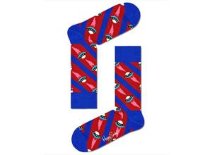 Happy Socks Ufo sokken - Maat 41/46 - Blauw/Rood - 1 Paar