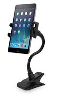 Macally Verstelbare Clip-On Mount met Houder voor iPad/Tablet