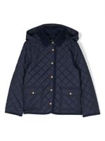 Ralph Lauren Kids manteau matelassé Audrey à capuche - Bleu