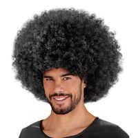 Afro Pruik pruik Jimmy zwart voor volwassenen   - - thumbnail