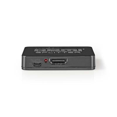 Nedis 2 poorts HDMI Splitter Zwart