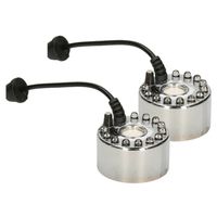 Multipak van 2x stuks mistmaker rook machines met 12 lampjes 4,5 x 3 cm - thumbnail