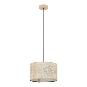 Stars of Light Houten plafondlamp Hontongas met beige kap 390323