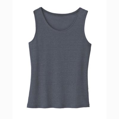 Linnen top, Zwart 46