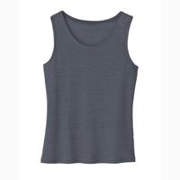 Linnen top, Zwart 46