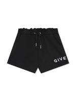 Givenchy Kids short en coton mélangé à logo imprimé - Noir - thumbnail