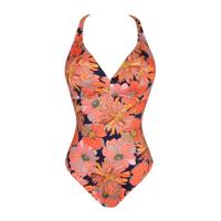 PrimaDonna gebloemd badpak met beugel Melanesia oranje