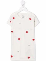 Ralph Lauren Kids t-shirt à cœurs brodés - Blanc