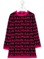 Balmain Kids robe-pull à logo imprimé - Noir - thumbnail