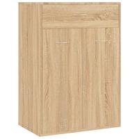 vidaXL Schoenenkast 60x35x84 cm spaanplaat sonoma eikenkleurig
