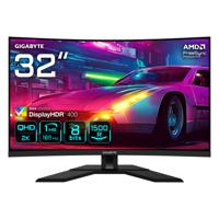 GIGABYTE M32QC computer monitor 80 cm (31.5") 2560 x 1440 Pixels Quad HD QLED Zwart - thumbnail