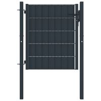 Poort 100x101 cm staal antraciet