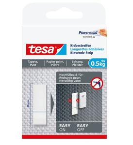 Dubbelzijdige powerstrip Tesa behang en pleisterwerk 0.5kg