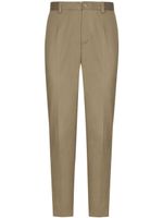 Dolce & Gabbana pantalon de costume à plis marqués - Marron