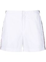 Orlebar Brown short de bain à bandes latérales - Blanc