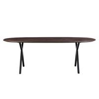 Giga Meubel - Eettafel Bruin Ovaal Mangohout - 200cm - Tafel Genève