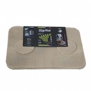 StayPut Antislip placemat en onderzetter set crème