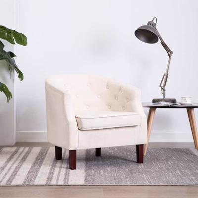 vidaXL Fauteuil stof beige